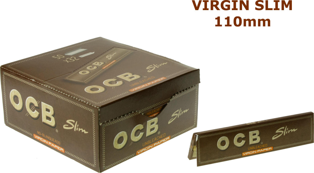 Ocb Marron 1600 Feuilles A Rouler Long Slim 50 Lot