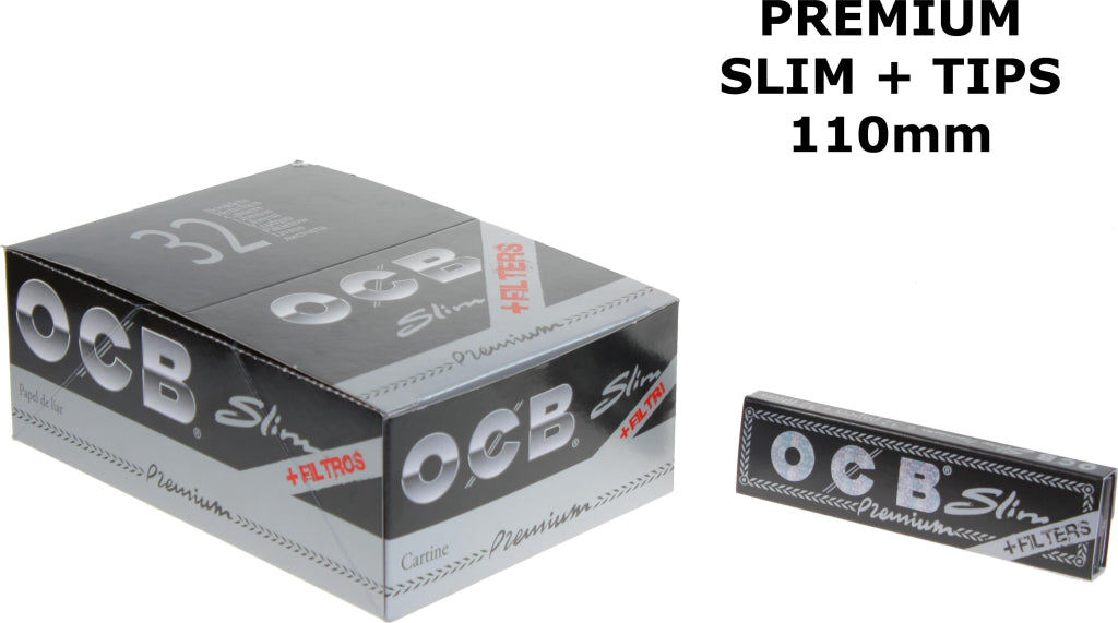 Ocb Noir Long Avec Filtre (tips) 32 Unité